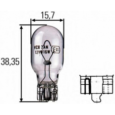 8GA 008 246-001 HELLA Лампа накаливания, фонарь указателя поворота; ламп