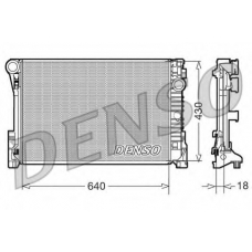 DRM17111 DENSO Радиатор, охлаждение двигателя