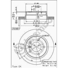 09.7727.10 BREMBO Тормозной диск