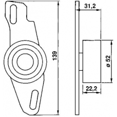 VKM 76103 SKF Натяжной ролик, ремень грм