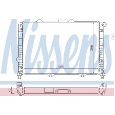 60056 NISSENS Радиатор, охлаждение двигателя