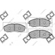 BP1106 DJ PARTS Комплект тормозных колодок, дисковый тормоз