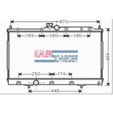 0500781 KUHLER SCHNEIDER Радиатор, охлаждение двигател