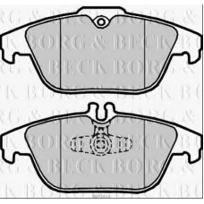 BBP2418 BORG & BECK Комплект тормозных колодок, дисковый тормоз