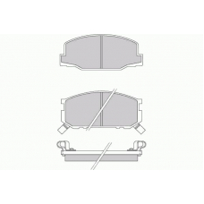 12-0272 E.T.F. Комплект тормозных колодок, дисковый тормоз