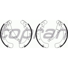 205 788 TOPRAN Комплект тормозных колодок