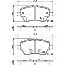 ADB02197 COMLINE Комплект тормозных колодок, дисковый тормоз