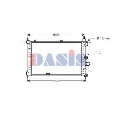 151500N AKS DASIS Радиатор, охлаждение двигателя