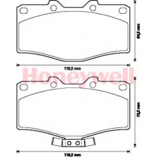 572254B BENDIX Комплект тормозных колодок, дисковый тормоз