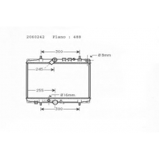 2060242 ORDONEZ Радиатор, охлаждение двигателя