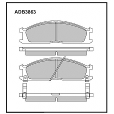 ADB3863 Allied Nippon Тормозные колодки