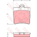 GDB1335 TRW Комплект тормозных колодок, дисковый тормоз