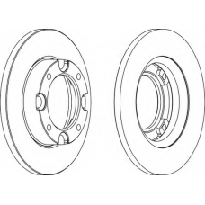 DDF087-1 FERODO Тормозной диск