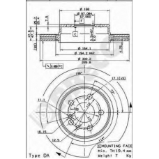 BS 8105 BRECO Тормозной диск