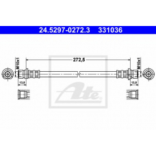 24.5297-0272.3 ATE Тормозной шланг