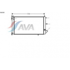 CN2028 AVA Радиатор, охлаждение двигателя