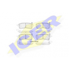 182052 ICER Комплект тормозных колодок, дисковый тормоз
