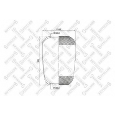 90-36333-SX STELLOX Кожух пневматической рессоры