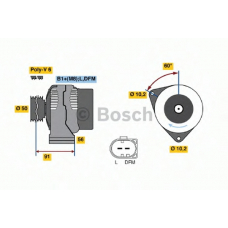 0 124 515 130 BOSCH Генератор