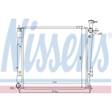 67518 NISSENS Радиатор, охлаждение двигателя