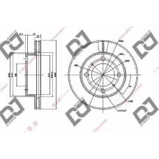 BD1818 DJ PARTS Тормозной диск