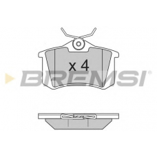 BP2806 BREMSI Комплект тормозных колодок, дисковый тормоз