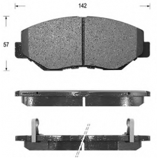 FK5128 KAISHIN Комплект тормозных колодок, дисковый тормоз