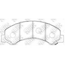 PN4491 NiBK Комплект тормозных колодок, дисковый тормоз