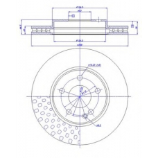 142.1168 CAR Тормозной диск