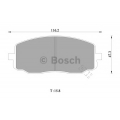 0 986 AB1 028 BOSCH Комплект тормозных колодок, дисковый тормоз