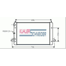 1304801 KUHLER SCHNEIDER Радиатор, охлаждение двигател
