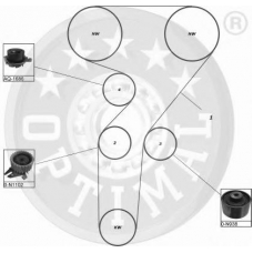 SK-1365 OPTIMAL Комплект ремня грм