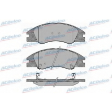 AC848181D AC Delco Комплект тормозных колодок, дисковый тормоз