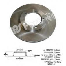 IBT-1607 IPS Parts Тормозной диск