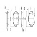 F 03B 150 023 BOSCH Комплект тормозных колодок, дисковый тормоз