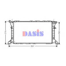 250240N AKS DASIS Радиатор, охлаждение двигателя