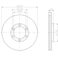 8DD 355 104-711 HELLA PAGID Тормозной диск