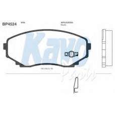 BP-4524 KAVO PARTS Комплект тормозных колодок, дисковый тормоз