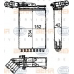 8FH 351 312-171 HELLA Теплообменник, отопление салона