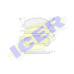 181415 ICER Комплект тормозных колодок, дисковый тормоз