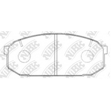 PN5300 NiBK Комплект тормозных колодок, дисковый тормоз