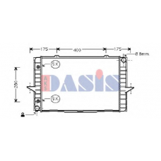 220017N AKS DASIS Радиатор, охлаждение двигателя