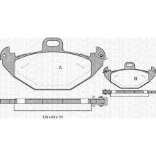 8110 25007 TRIDON Brake pads - rear