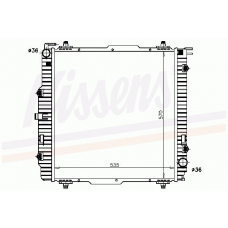 62599 NISSENS Радиатор, охлаждение двигателя