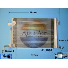 16-9678 AUTO AIR GLOUCESTER Конденсатор, кондиционер