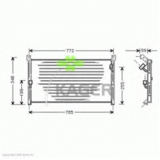 94-5347 KAGER Конденсатор, кондиционер