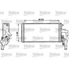 812137 VALEO Теплообменник, отопление салона