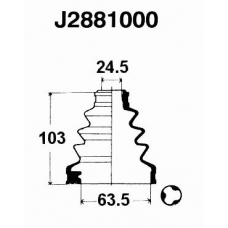 J2881000 NIPPARTS Комплект пылника, приводной вал