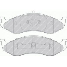 FDB1267 FERODO Комплект тормозных колодок, дисковый тормоз