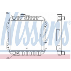 64760 NISSENS Радиатор, охлаждение двигателя